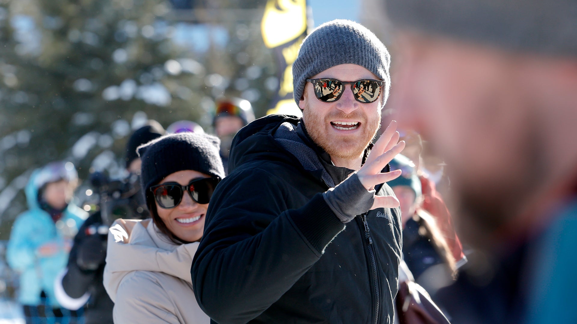 Prince Harry and Meghan Markle hit ski slopes on Invictus Games Canada trip.