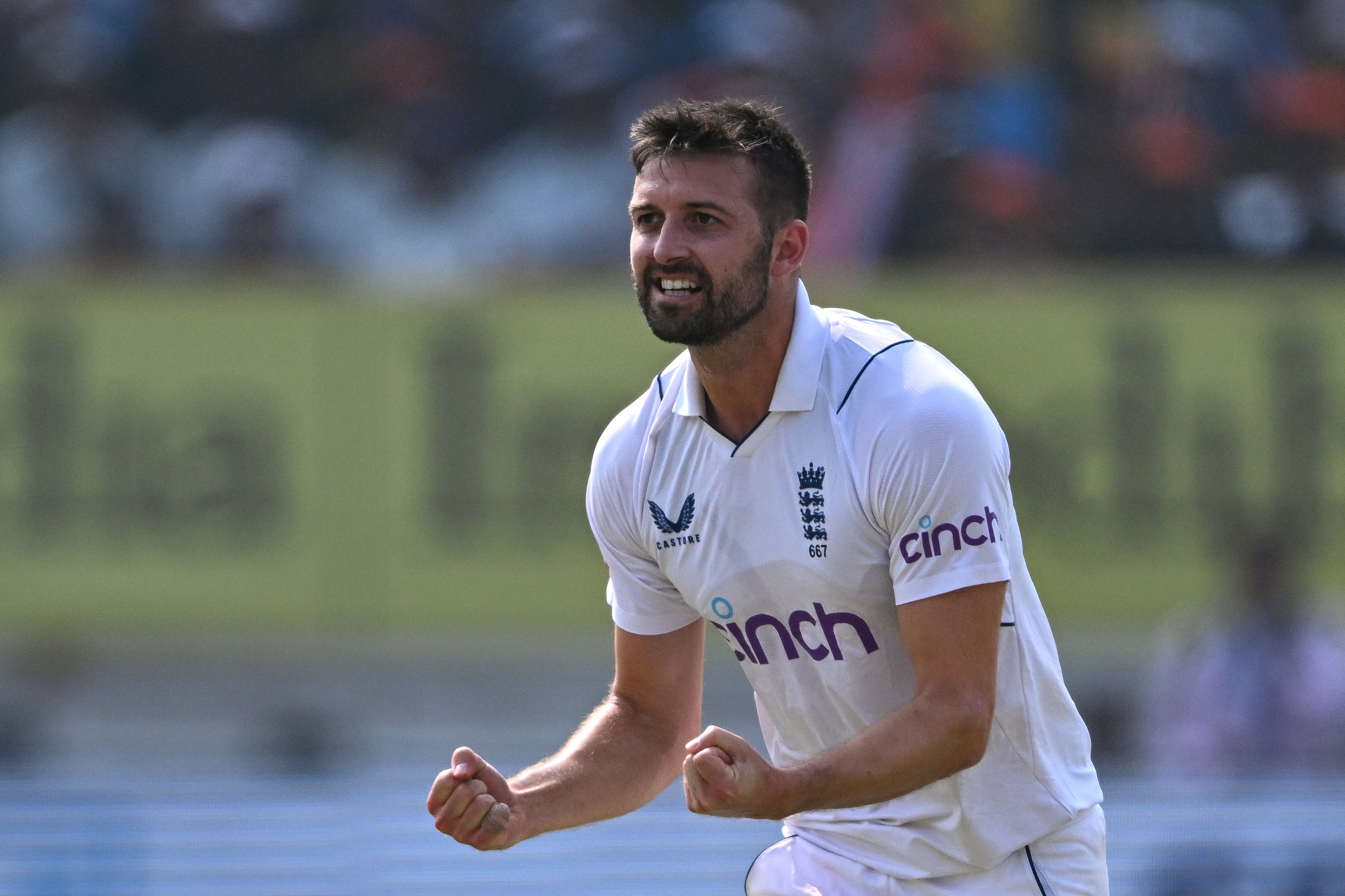 Mark Wood starred for England on the first day of the third Test at Rajkot