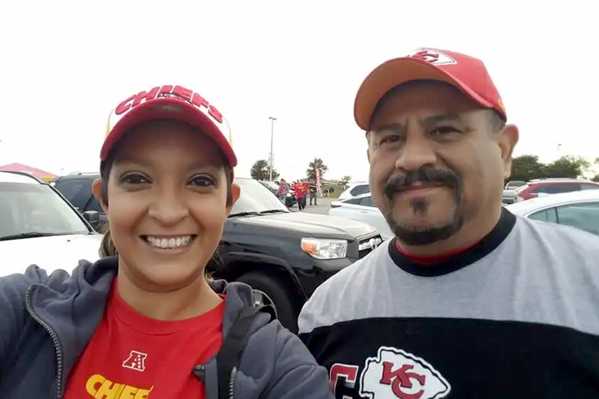 Lisa Lopez-Galvan (left) was shot and died at the victory parade