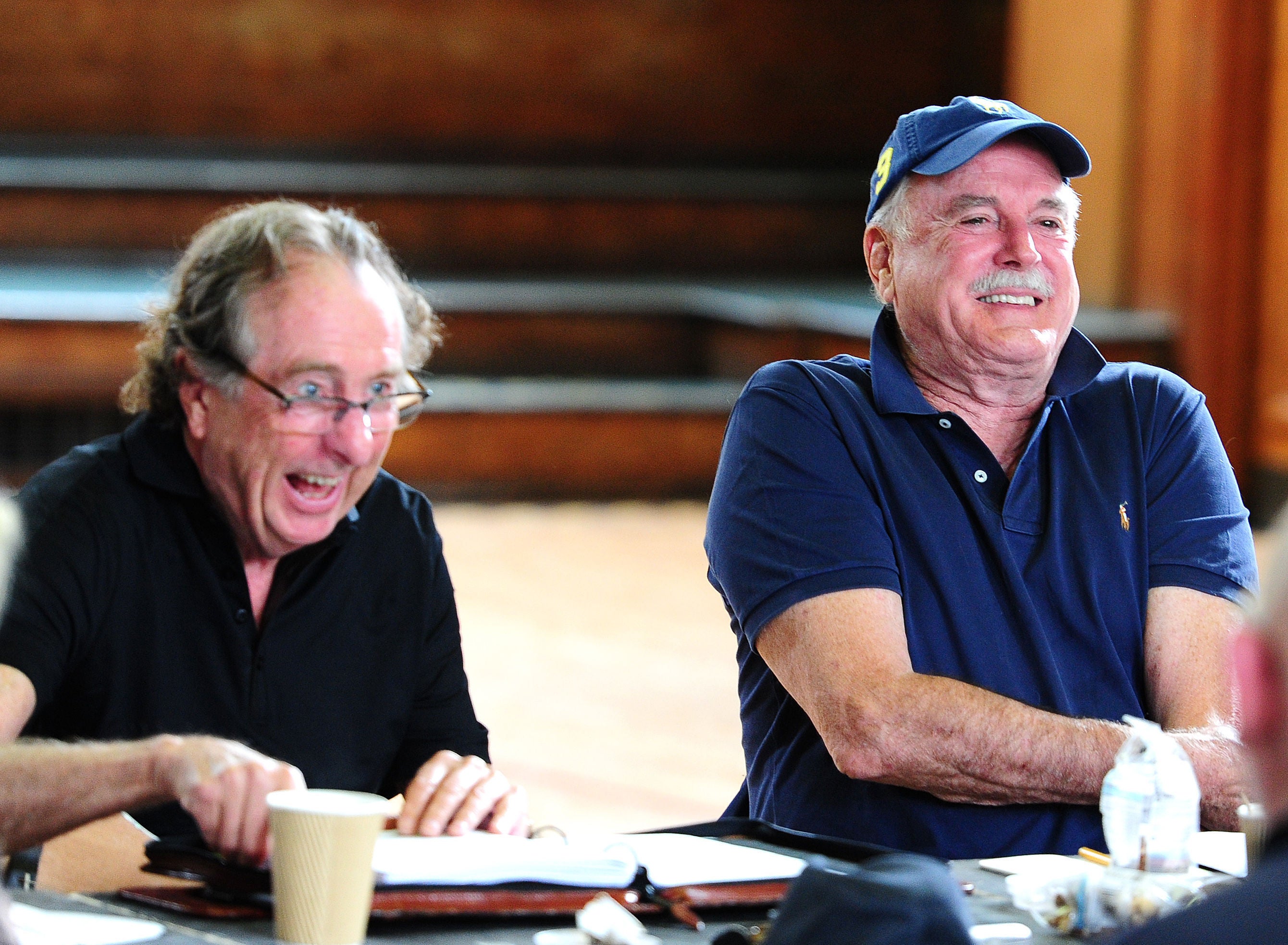 Idle and Cleese seen at rehearsals together in 2014