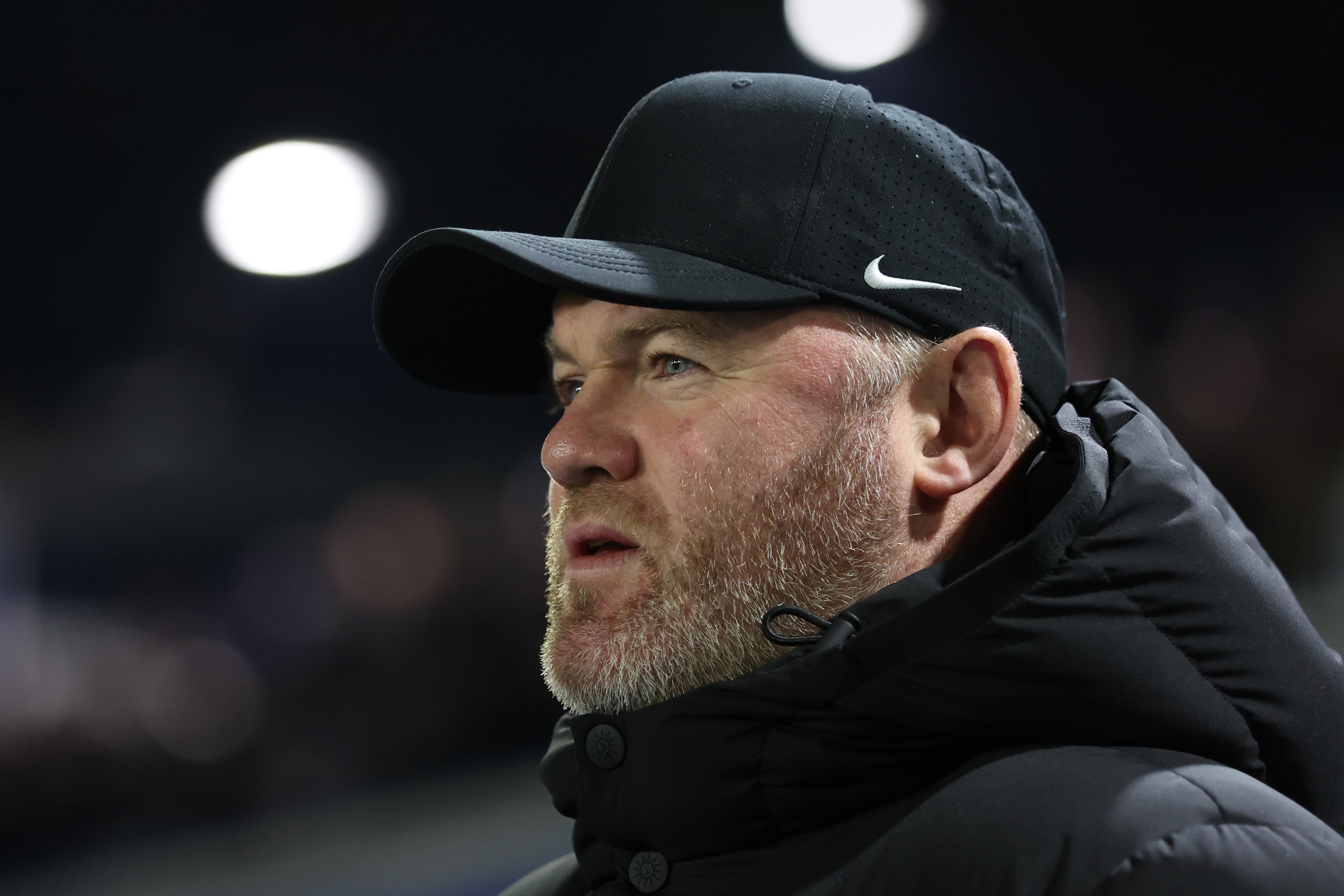 <p>Wayne Rooney in the final days of his spell as Birmingham City coach</p>