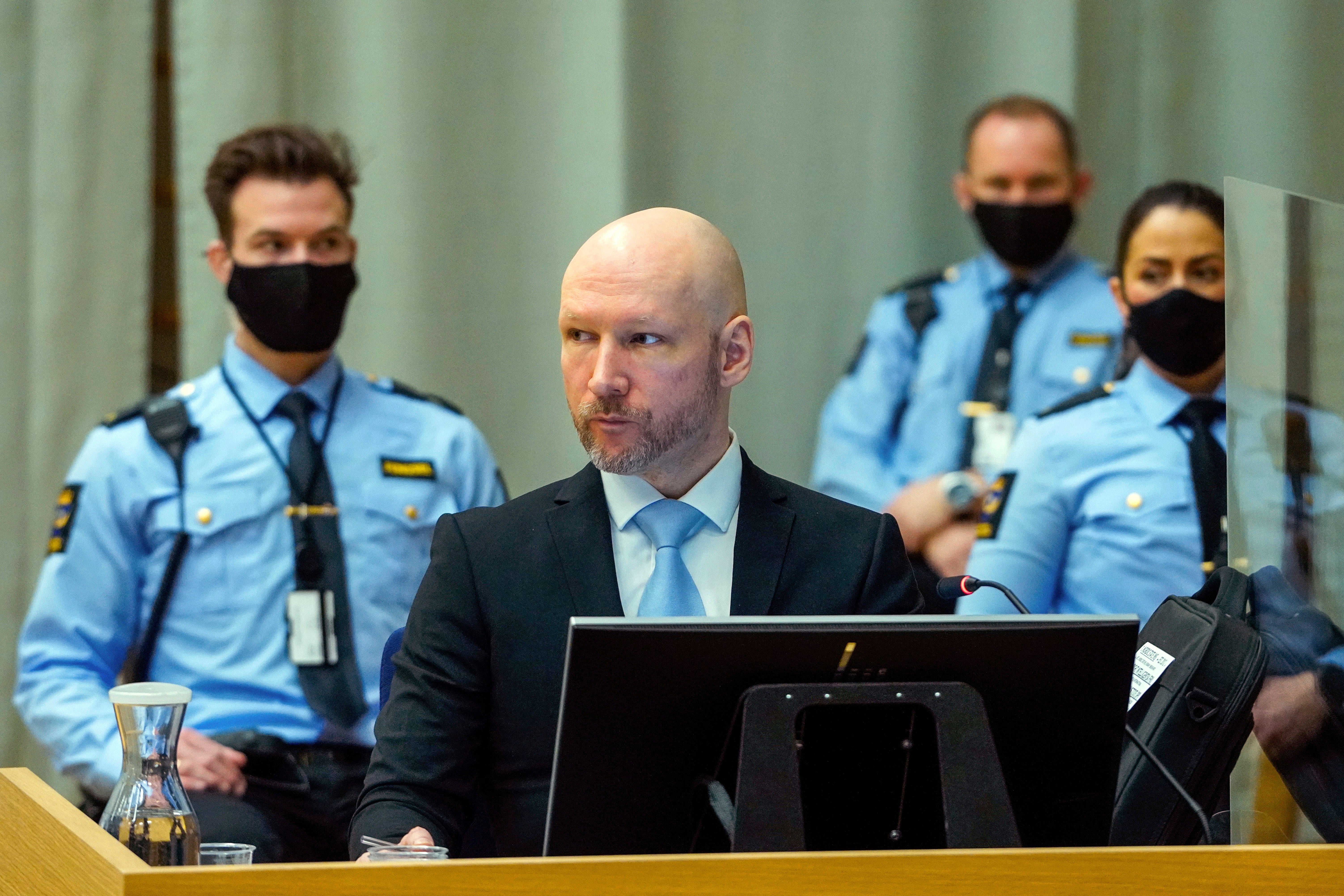 Rex Clark allegedly shared videos that glorified right-wing terrorist Anders Breivik, pictured