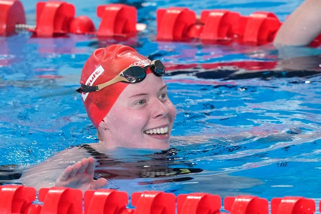 Laura Stephens triumphed in the women’s 200 metres butterfly (Lee Jin-man/AP)
