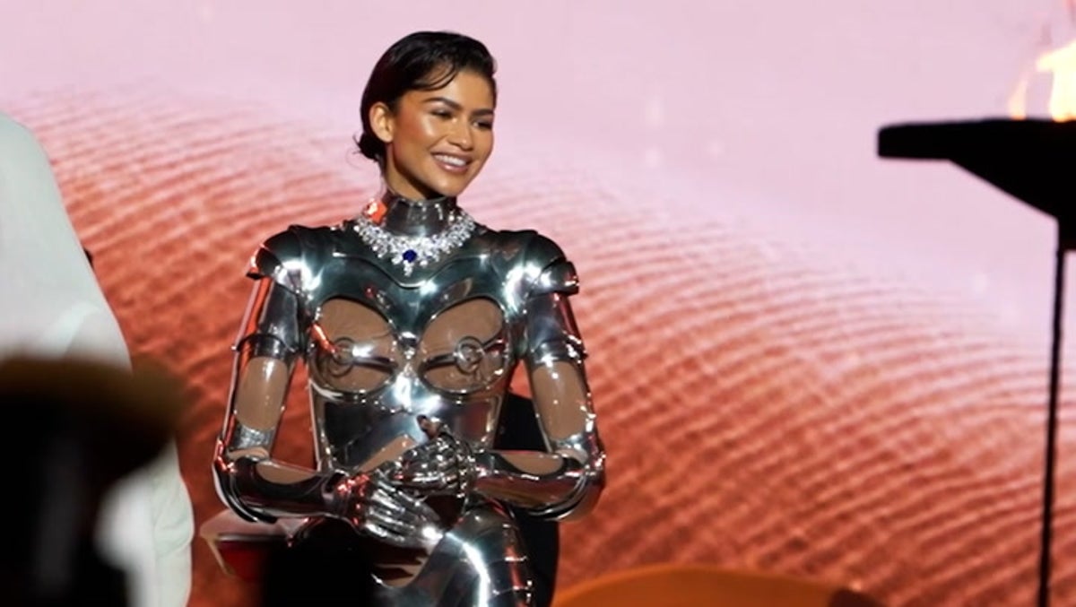 Timothée Chalamet suits up in silver breastplate for 'Dune: Part Two' Paris  premiere