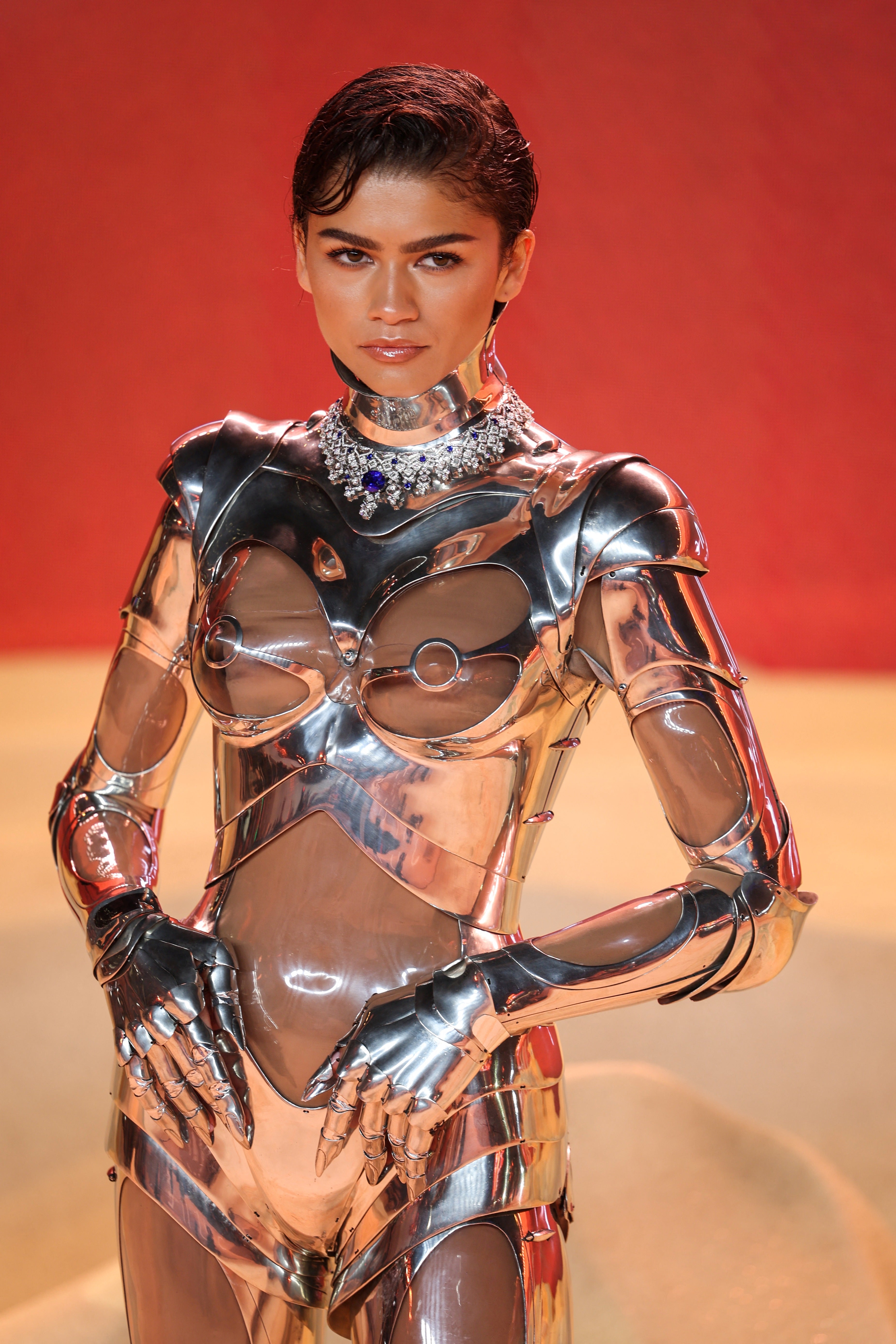 Zendaya was praised for a futuristic outfit styled by Law Roach