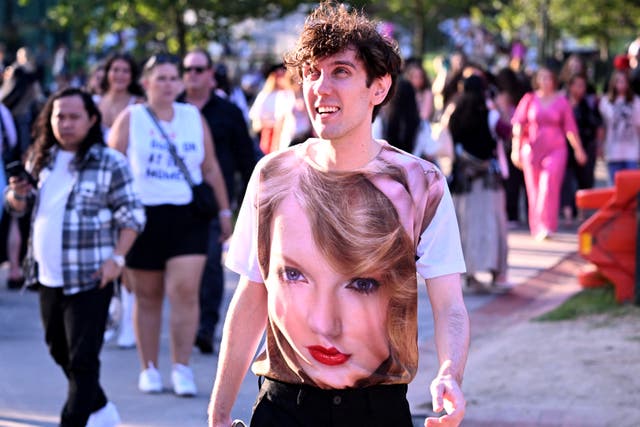 <p>Fans of Taylor Swift, also known as a Swifties, arrive at the Melbourne Cricket Ground (MCG) last week </p>
