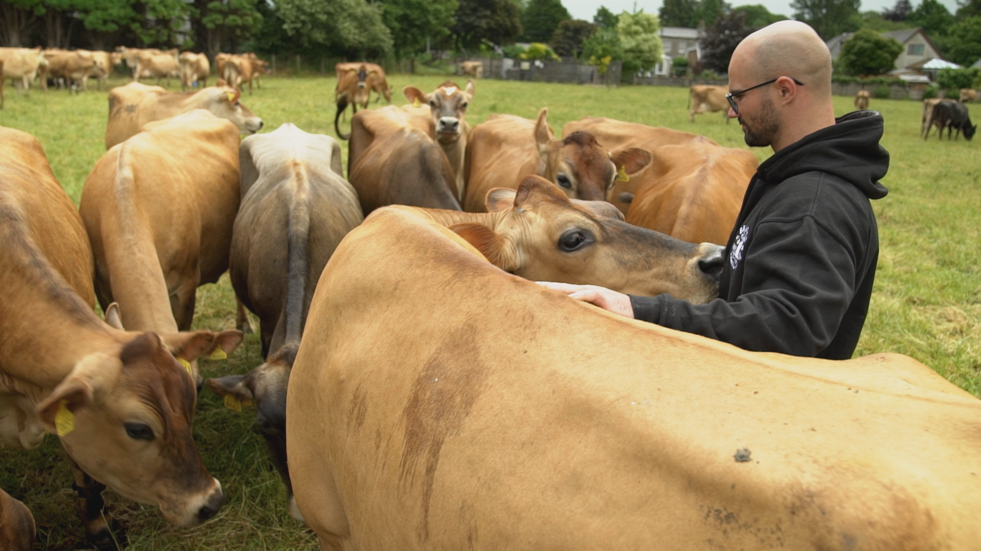 Ed Towers, a dairy farmer at Brades Farm in Lancashire