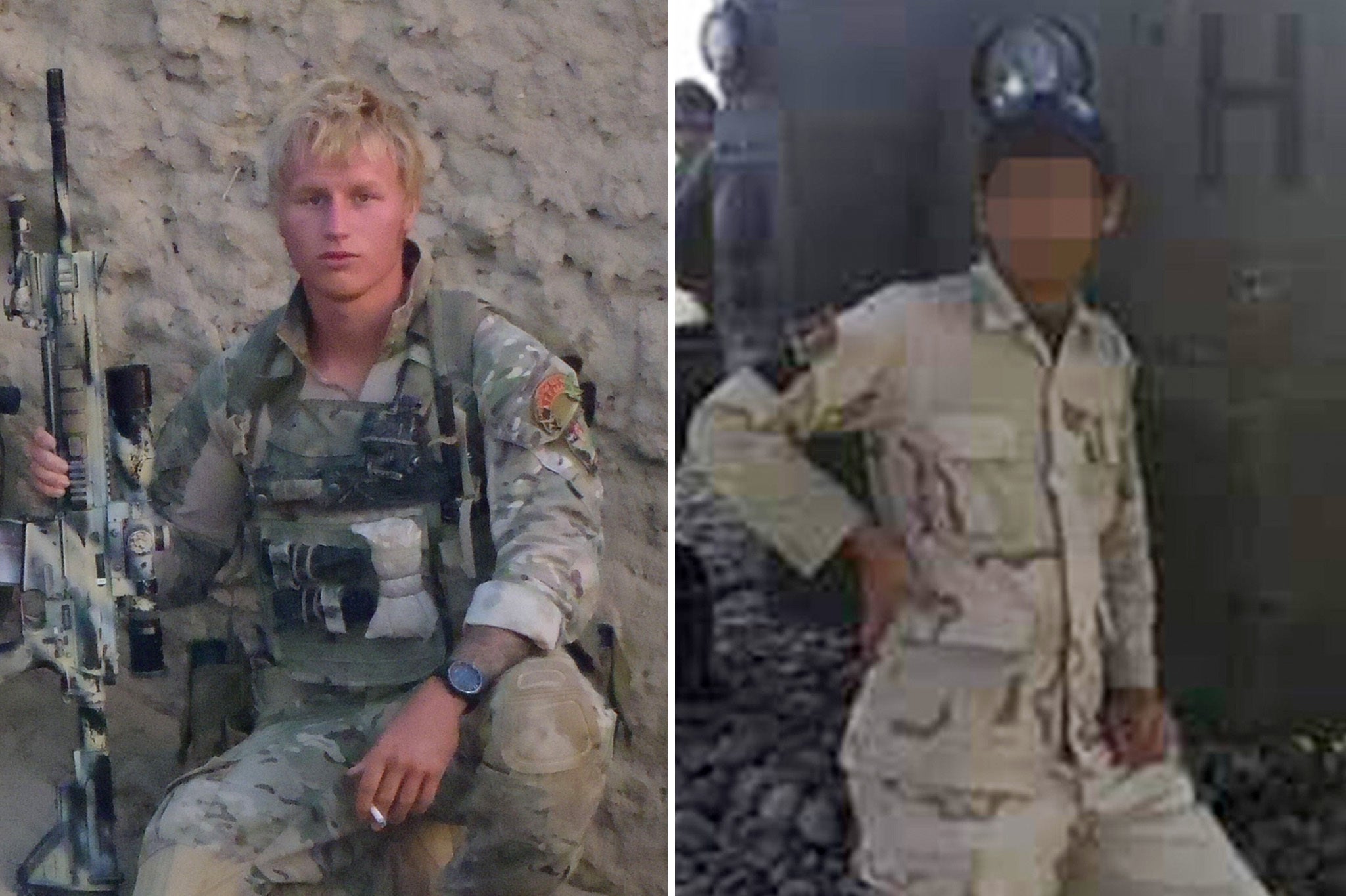 Alex (left) and Abdul worked alongside each other in the war in Afghanistan