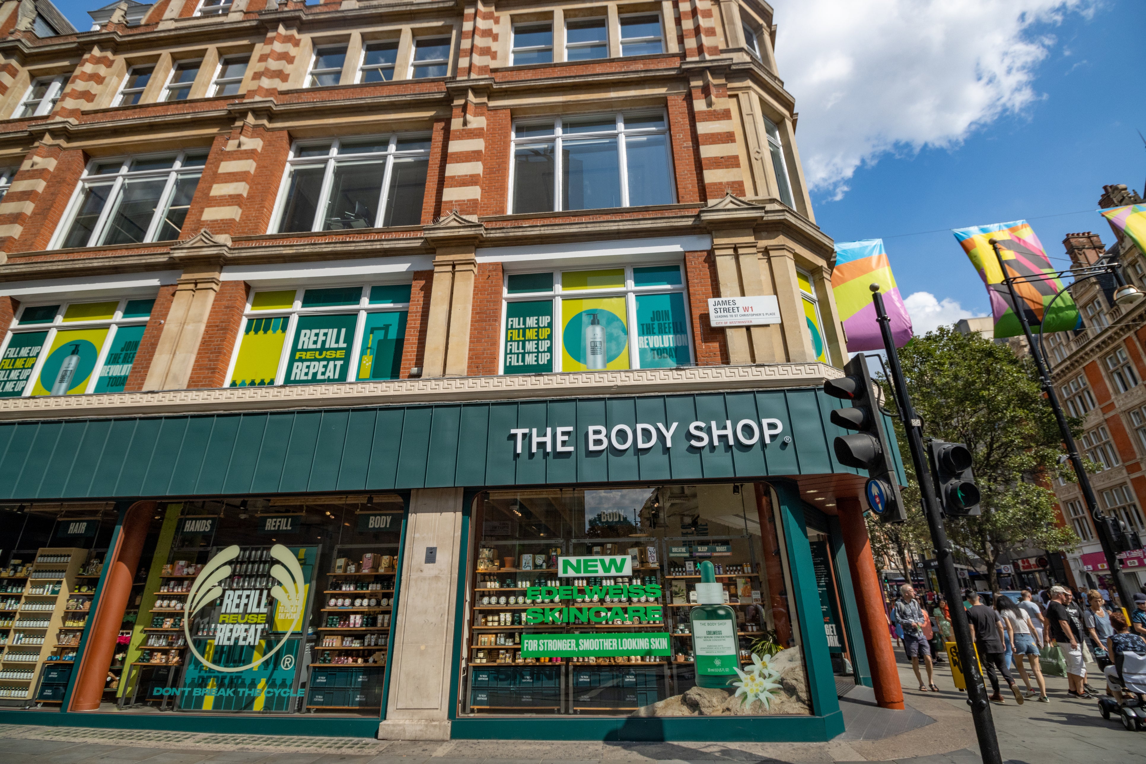 The Body Shop will close seven shops for good on Tuesday