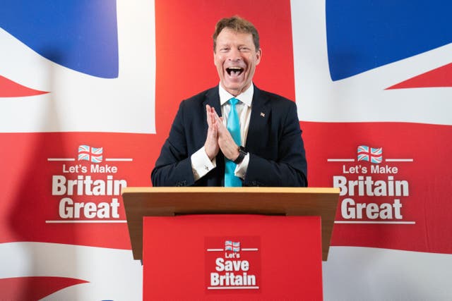 <p>Reform UK leader Richard Tice stated the party is ‘solidifying’ itself as the third largest in the UK</p>
