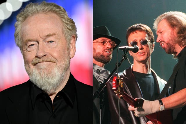 <p>Ridley Scott and the Bee Gees</p>