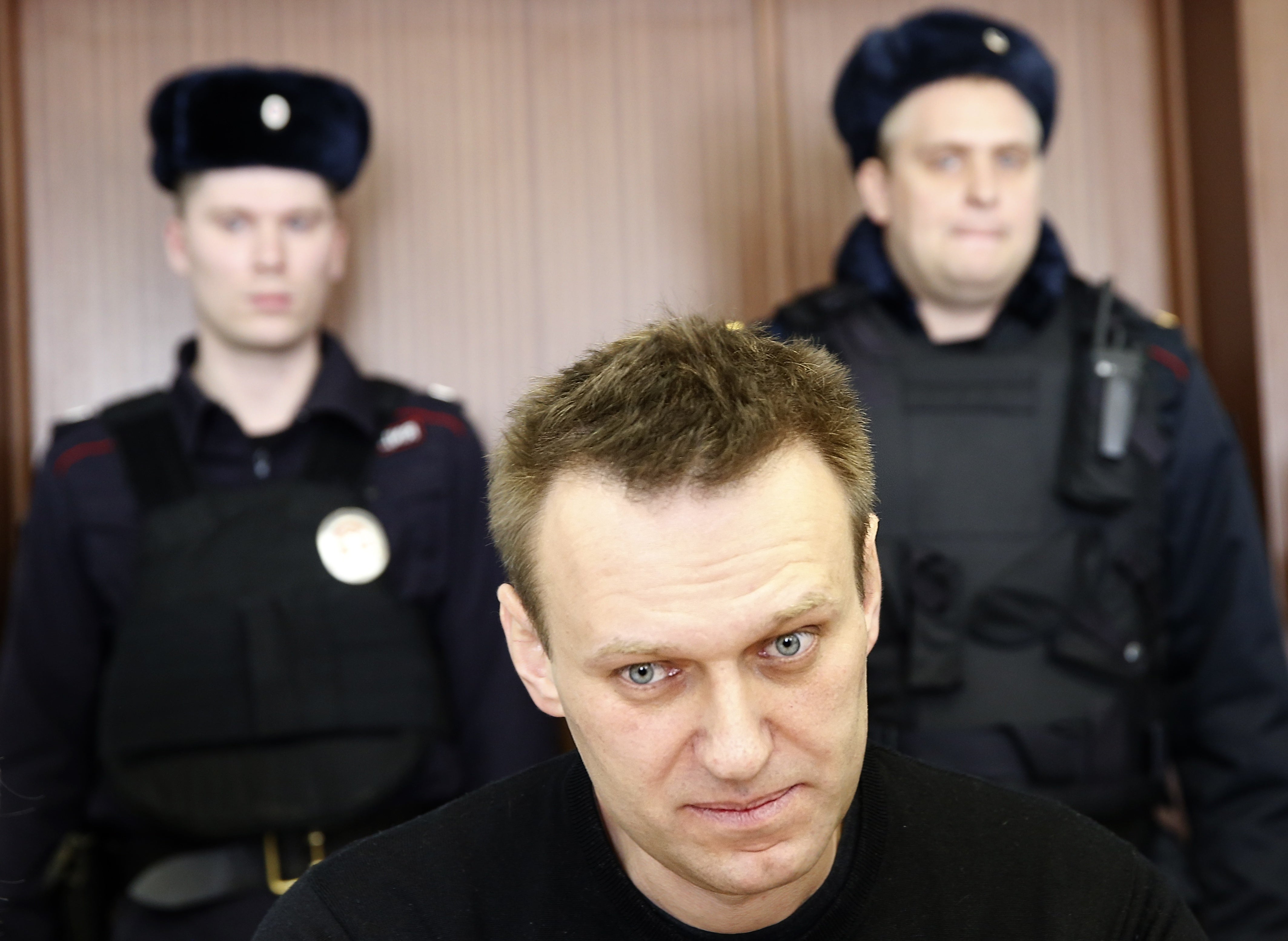 Navalny in court in 2017