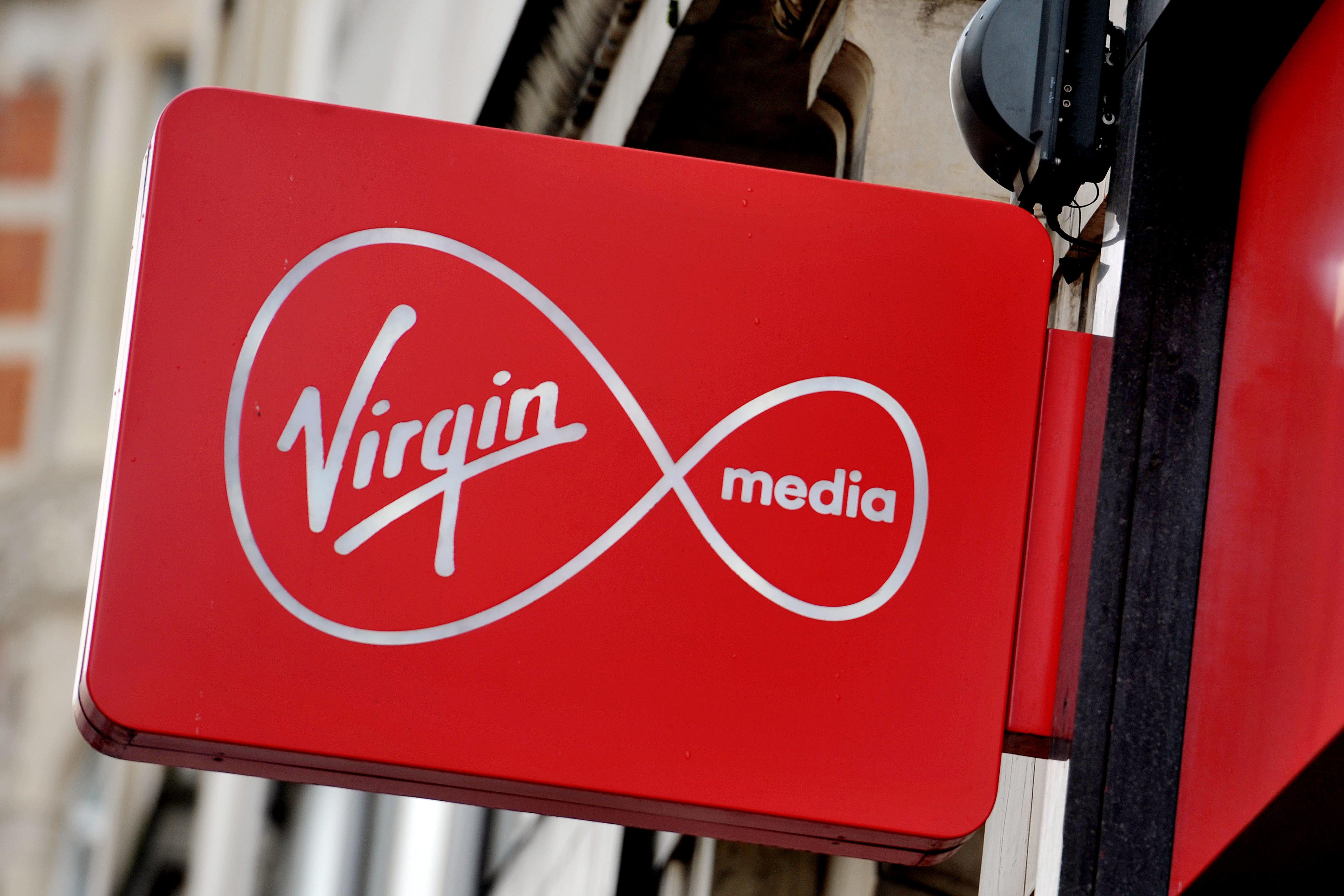 A Virgin Media sign (PA)