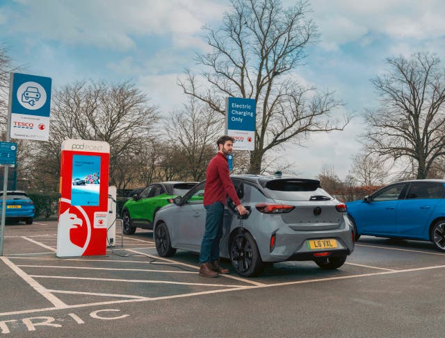 <p>The partnership between Vauxhall and Tesco will further facilitate the UK’s switch to electric vehicles </p>