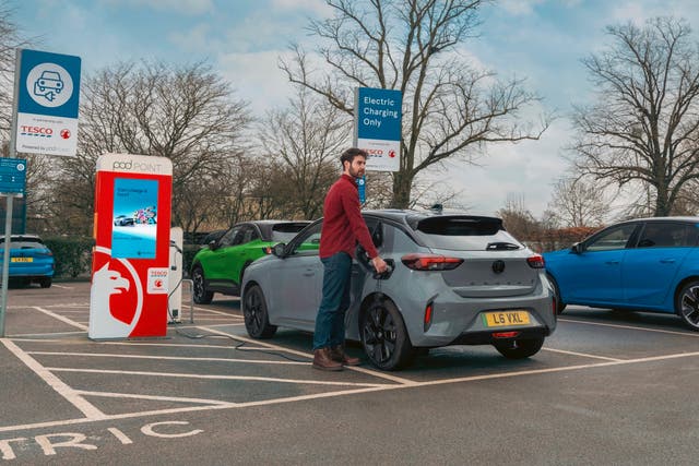 <p>The partnership between Vauxhall and Tesco will further facilitate the UK’s switch to electric vehicles </p>