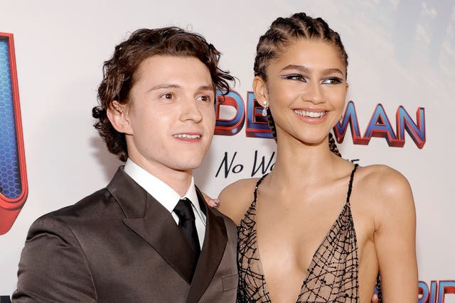 <p>Tom Holland and Zendaya attend ‘Spider-Man: No Way Home’ Los Angeles Premiere on 13 December 2021</p>