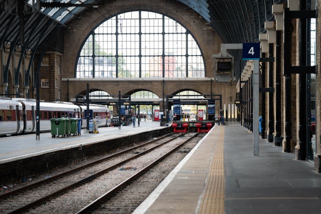 King’s Cross station in London (James Manning/PA)