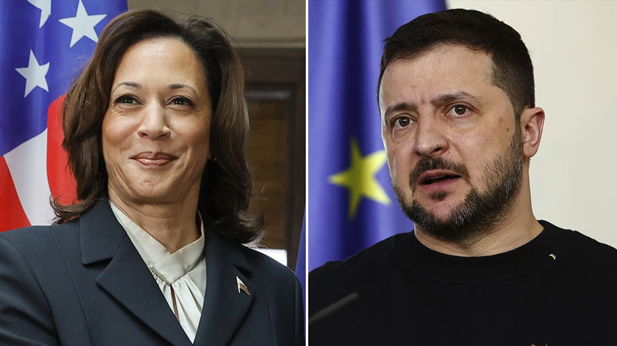 Watch: President Zelensky meets Kamala Harris at Munich Security Conference