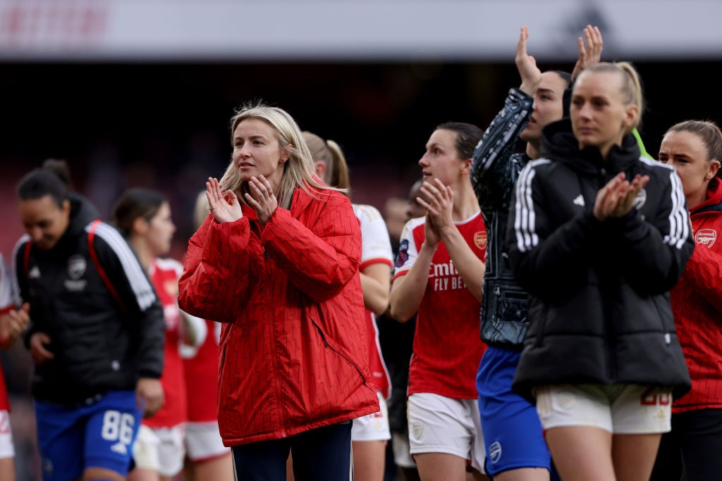 Leah Williamson was not invovled as Arsenal defeated Manchester United
