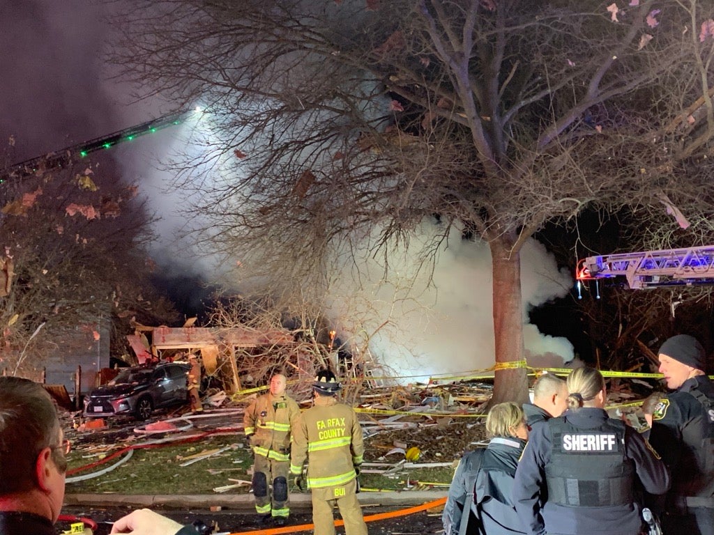 <p>A Virginia house explosion left one dead and a dozen injured</p>