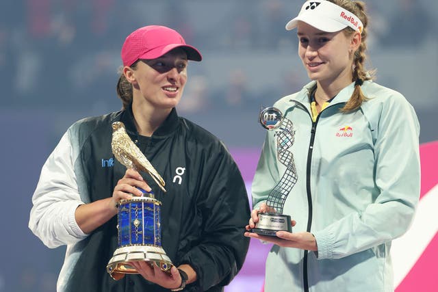<p>Swiatek won the first WTA 1000 title of the season </p>