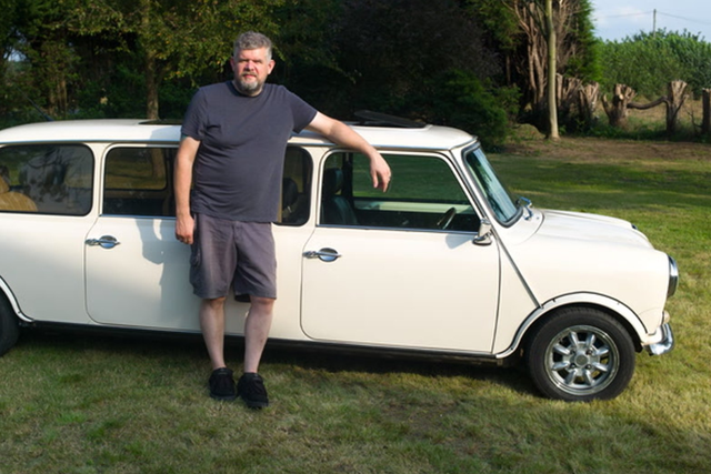 <p>Car enthusiast transforms classic Mini into stretch limousine for wedding day</p>