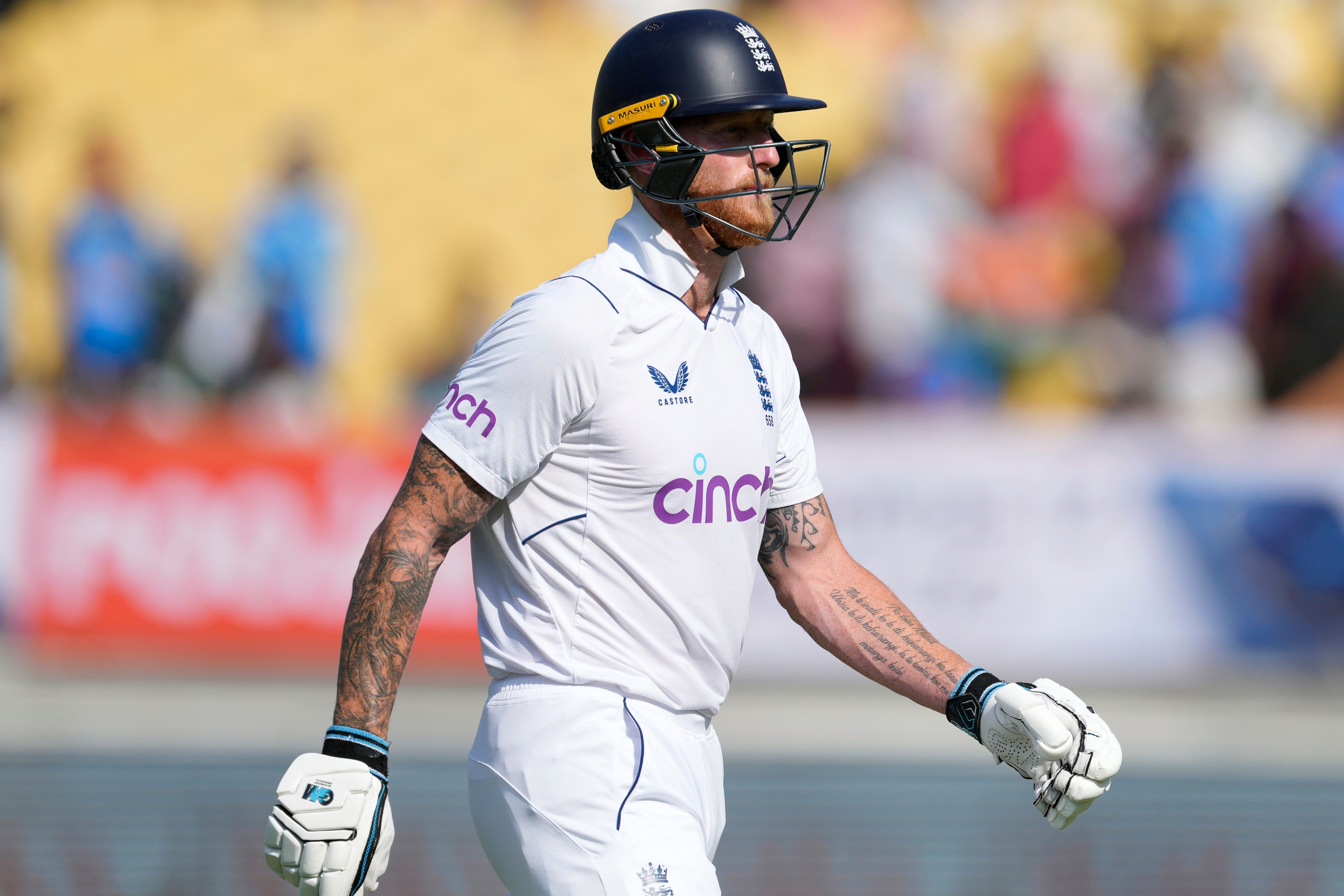 Ben Stokes’ side suffered a bruising defeat in the third Test (AP Photo/Ajit Solanki)
