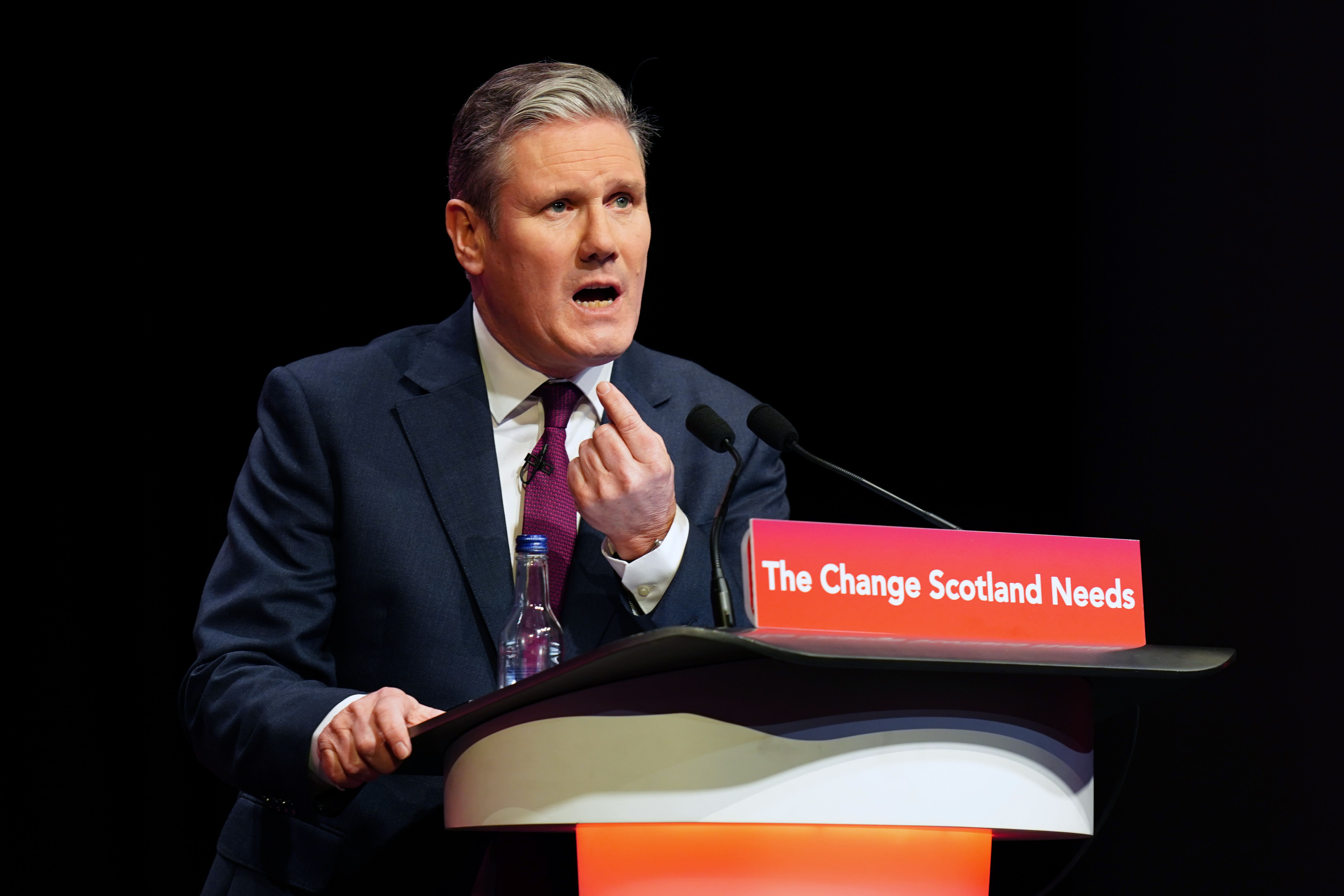 Labour leader Sir Keir Starmer warned his party that the Tories could still win the general election (Jane Barlow/PA)