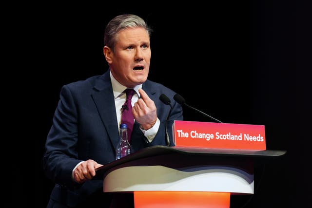 <p>Labour leader Sir Keir Starmer warned his party that the Tories could still win the general election (Jane Barlow/PA)</p>