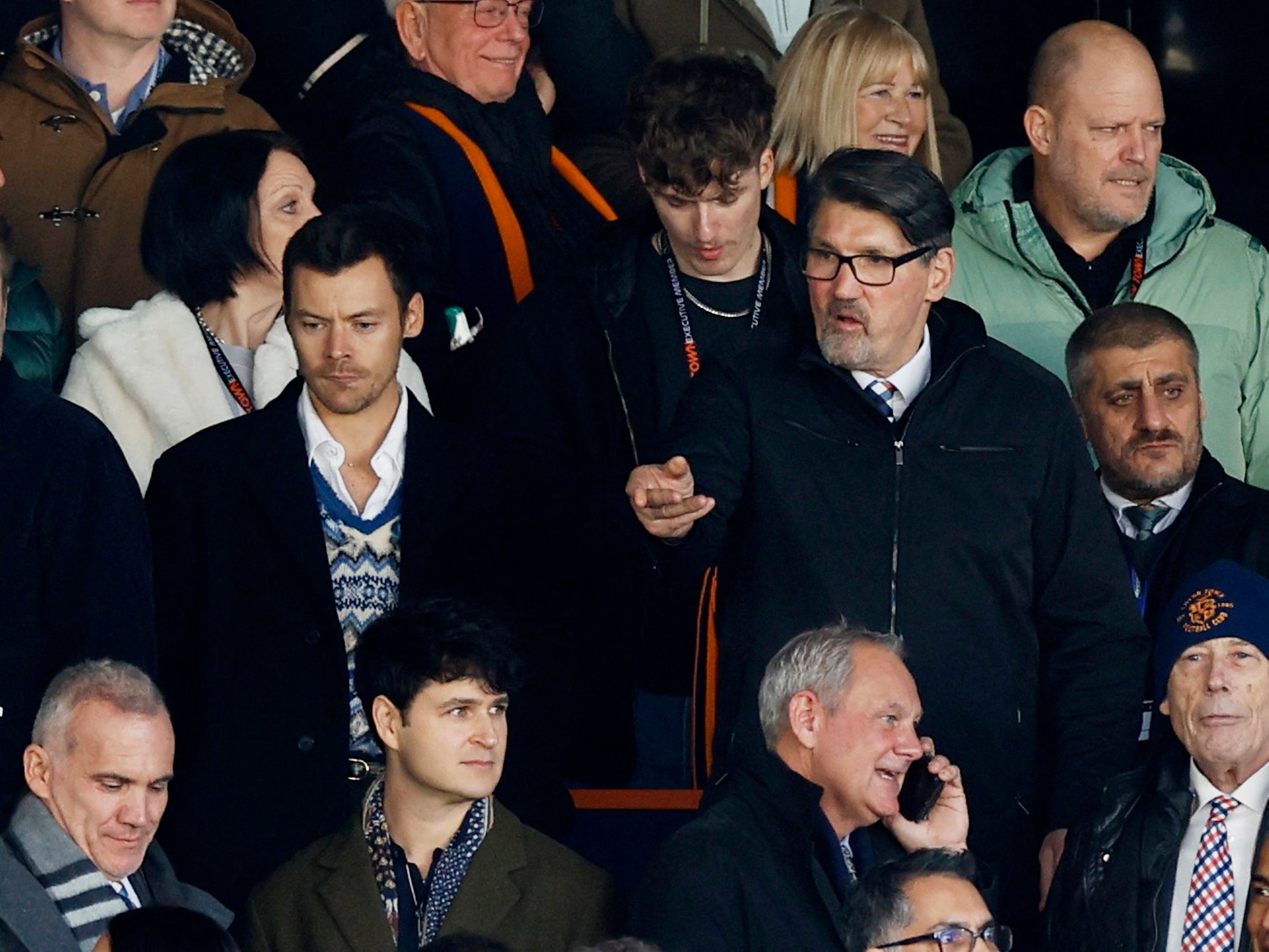 Styles was next to Luton legend Mick Harford