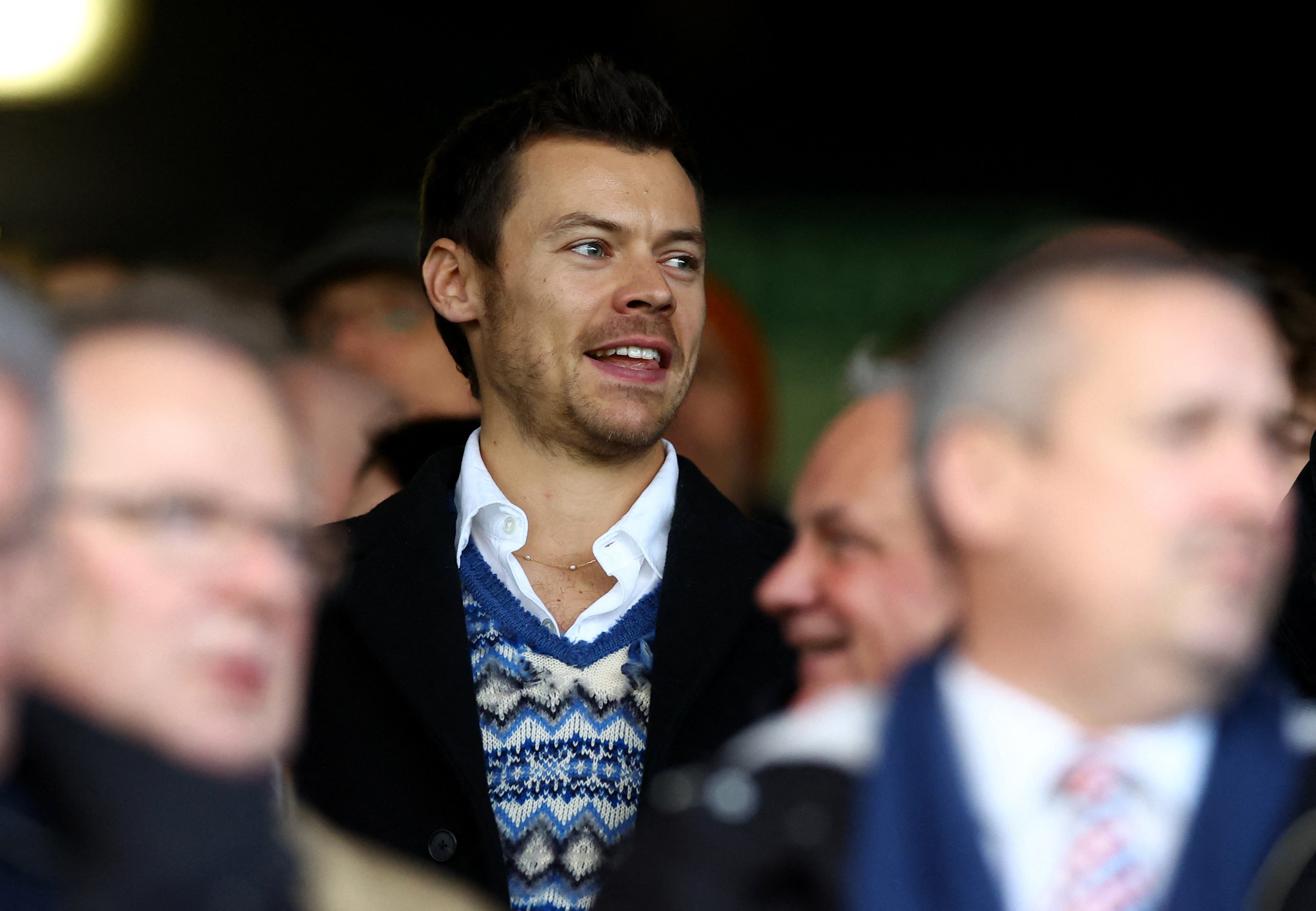 <p>Harry Styles was in the crowd at Luton vs Manchester United </p>
