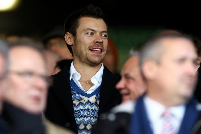 <p>Harry Styles was in the crowd at Luton vs Manchester United </p>