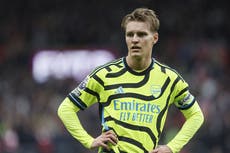 Martin Odegaard talks up Arsenal’s double chances ahead of Champions League return