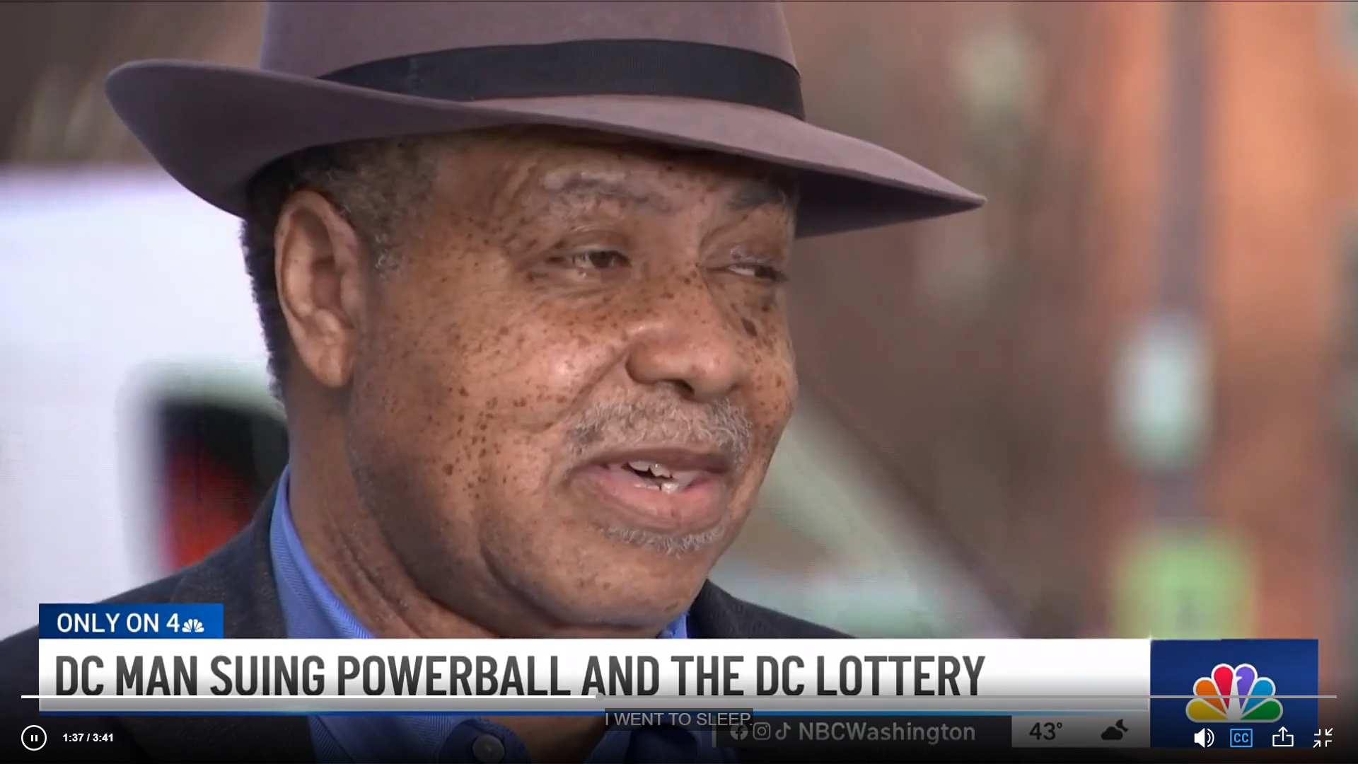 John Cheeks of Washington DC is suing the Powerball lottery