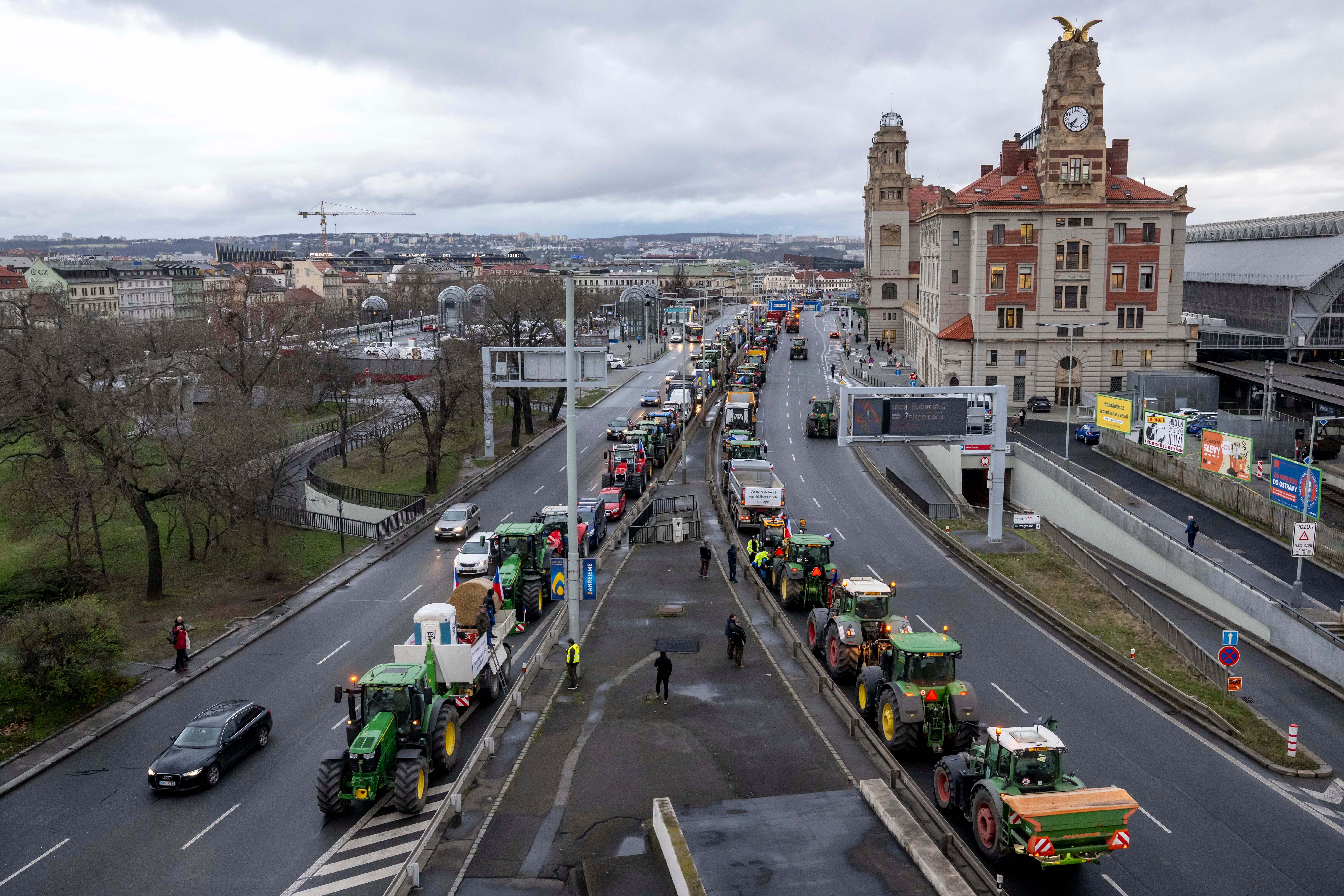 Czech Republic Farmers' Protest