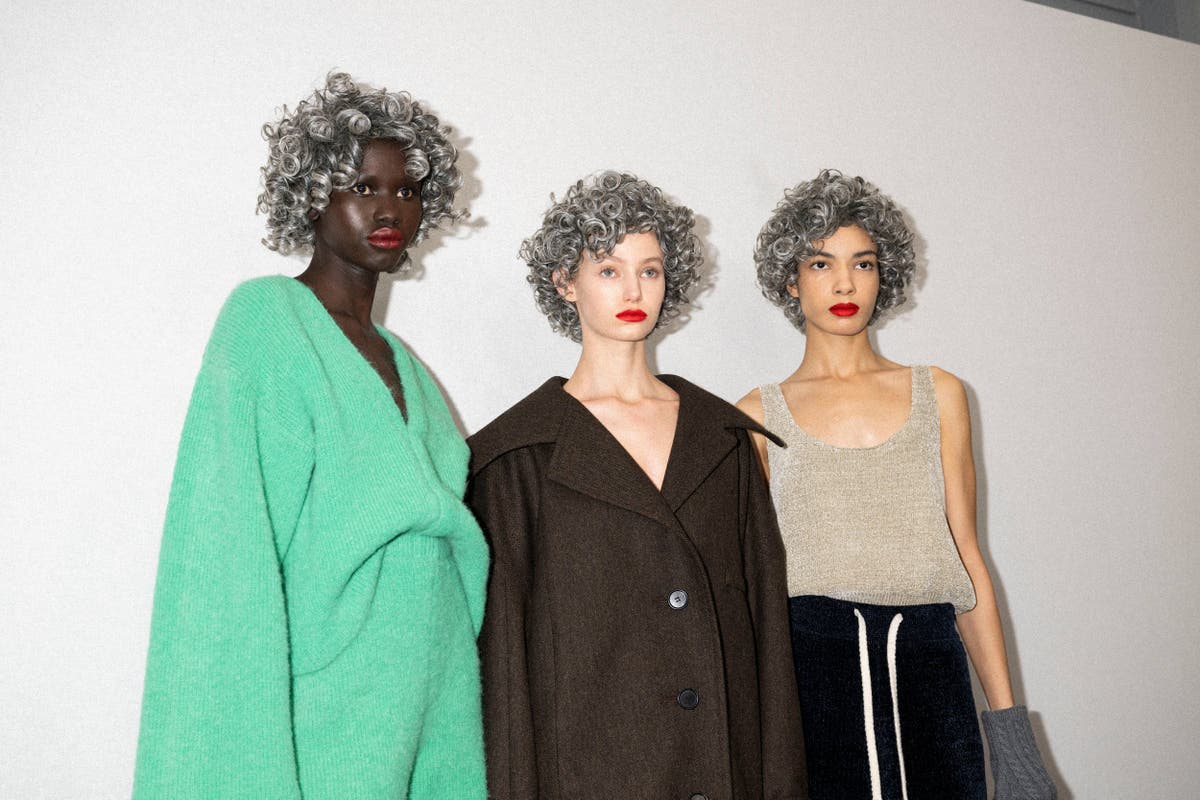 Grey hair reigned supreme at JW Anderson’s London Fashion Week show