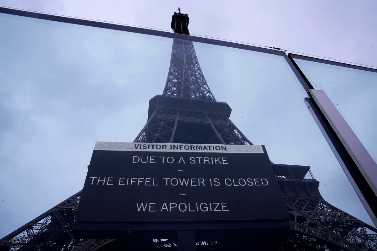 Eiffel Tower closed to visitors after strike Eiffel Tower closed to visitors after strike