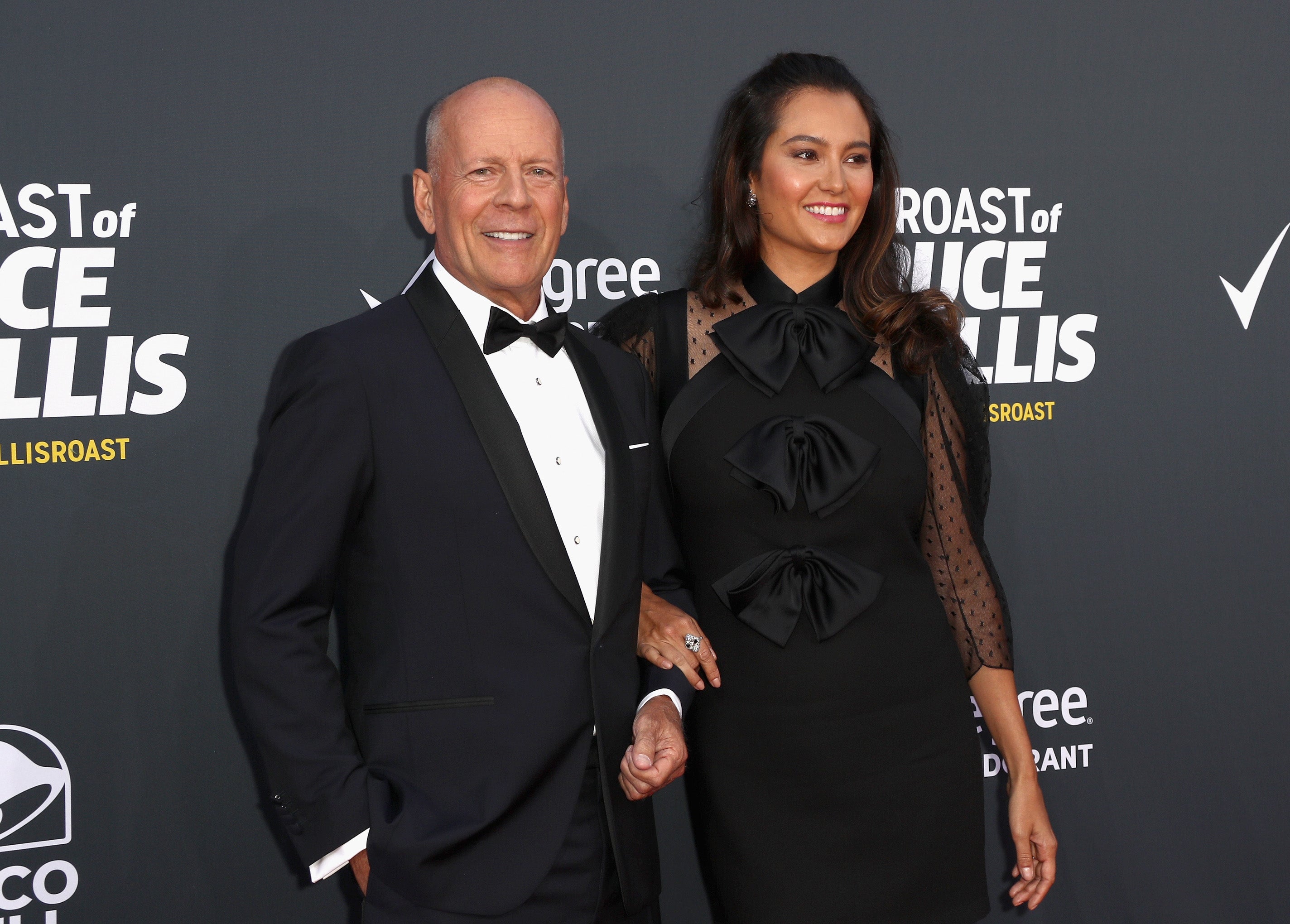 <p>Emma Heming Willis with her husband Bruce Willis</p>