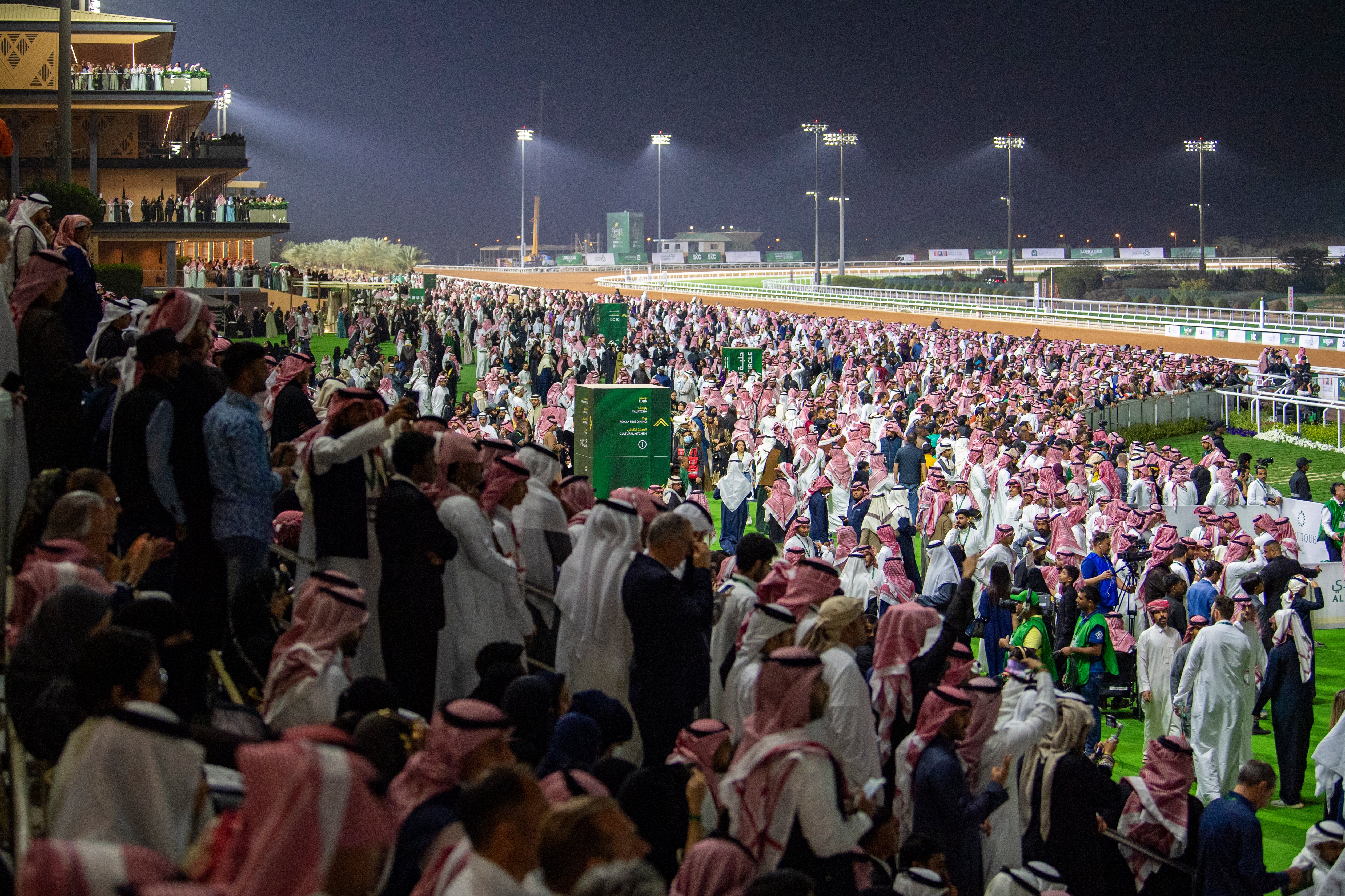 The King Abdulaziz racetrack - a far cry from the sport’s more humble origins