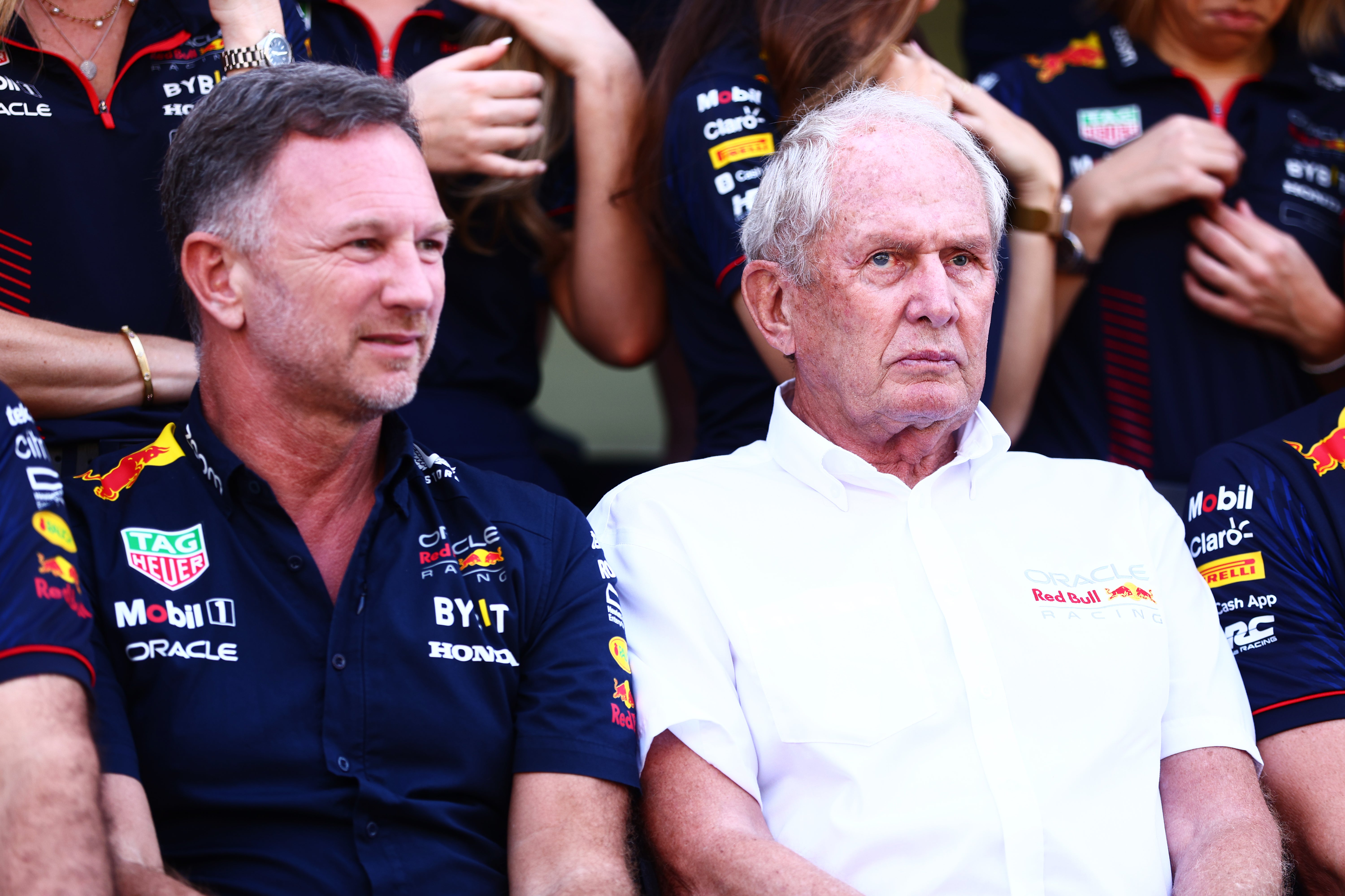 Helmut Marko (right) has worked alongside Horner since Red Bull Racing’s inception in 2005