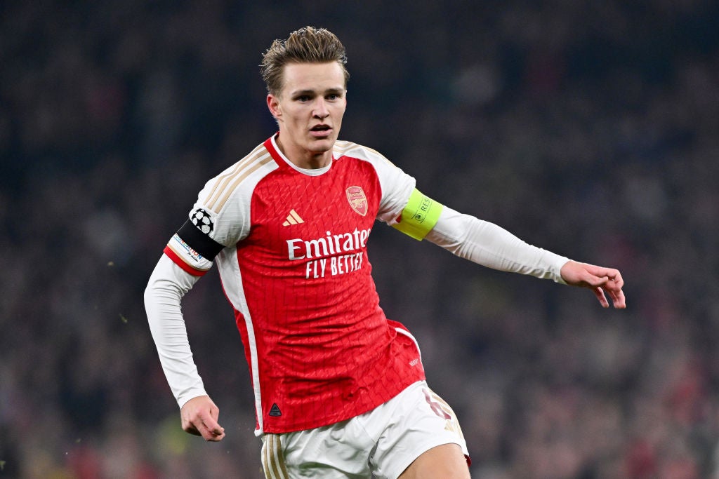 Arsenal captain Martin Odegaard