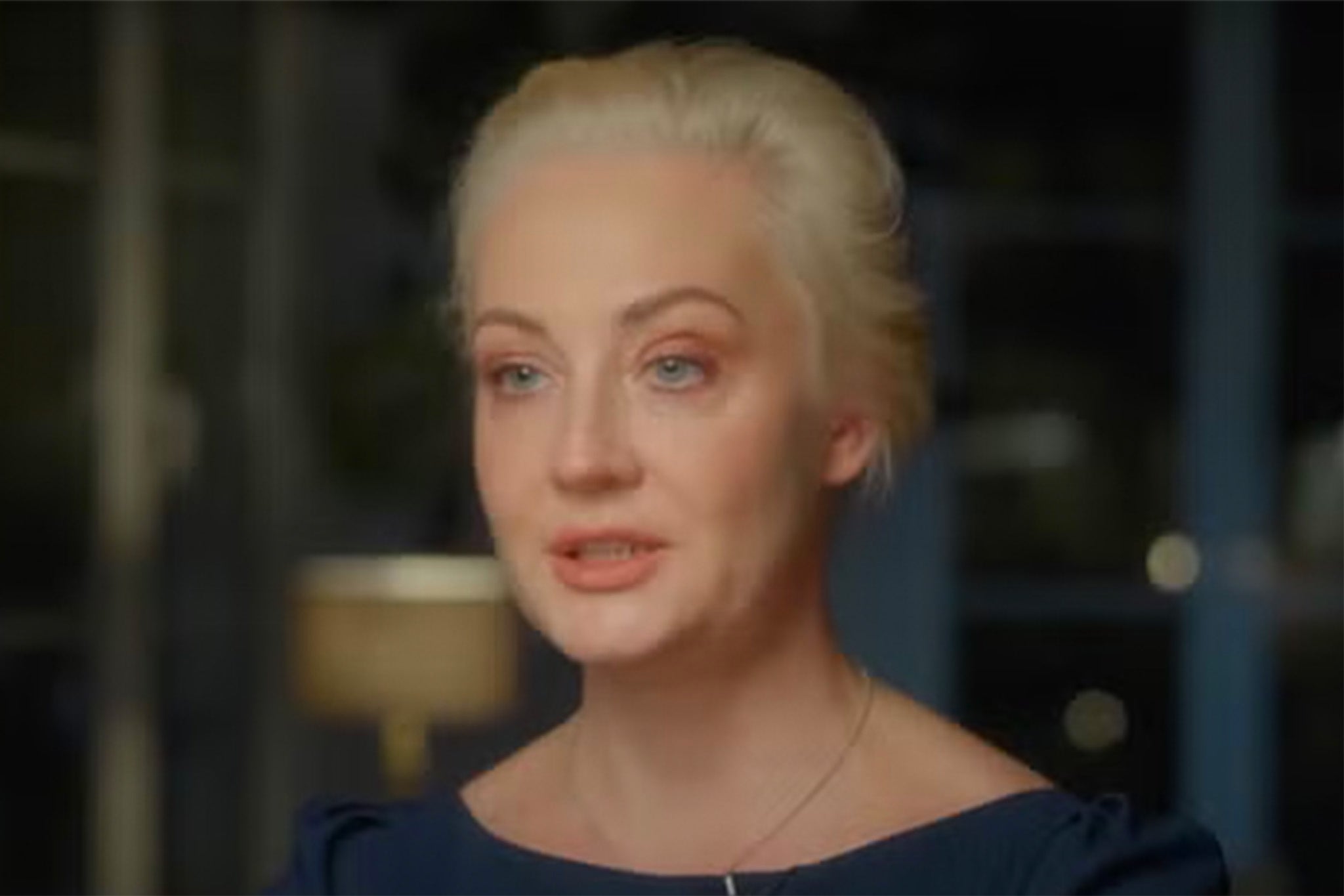 <p>The widow of the Russian opposition leader Alexei Navalny made the claims in a video address released yesterday </p>