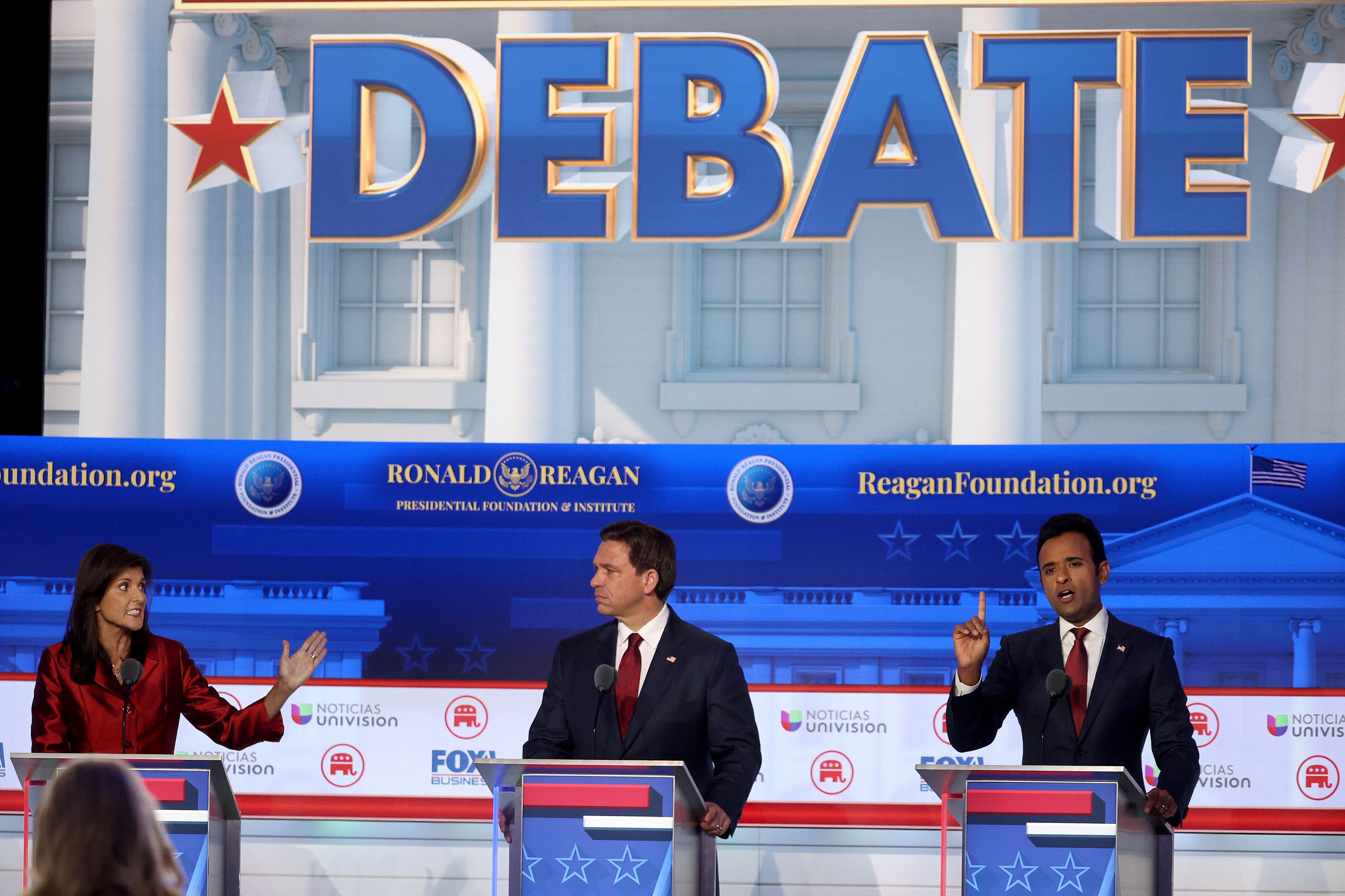 Nikki Haley sparred with Ron DeSantis and Vivek Ramaswamy on the debate stage