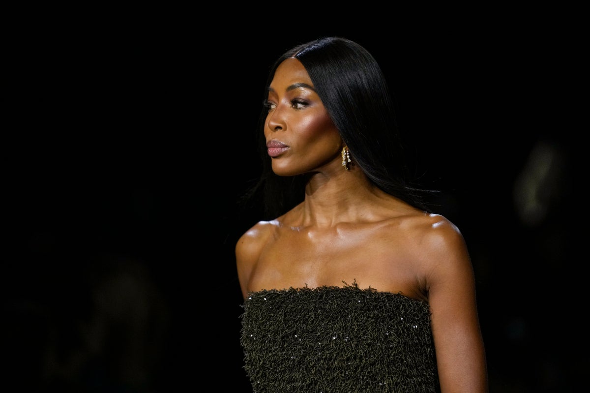 Naomi Campbell walks for star-studded Burberry show at London Fashion Week