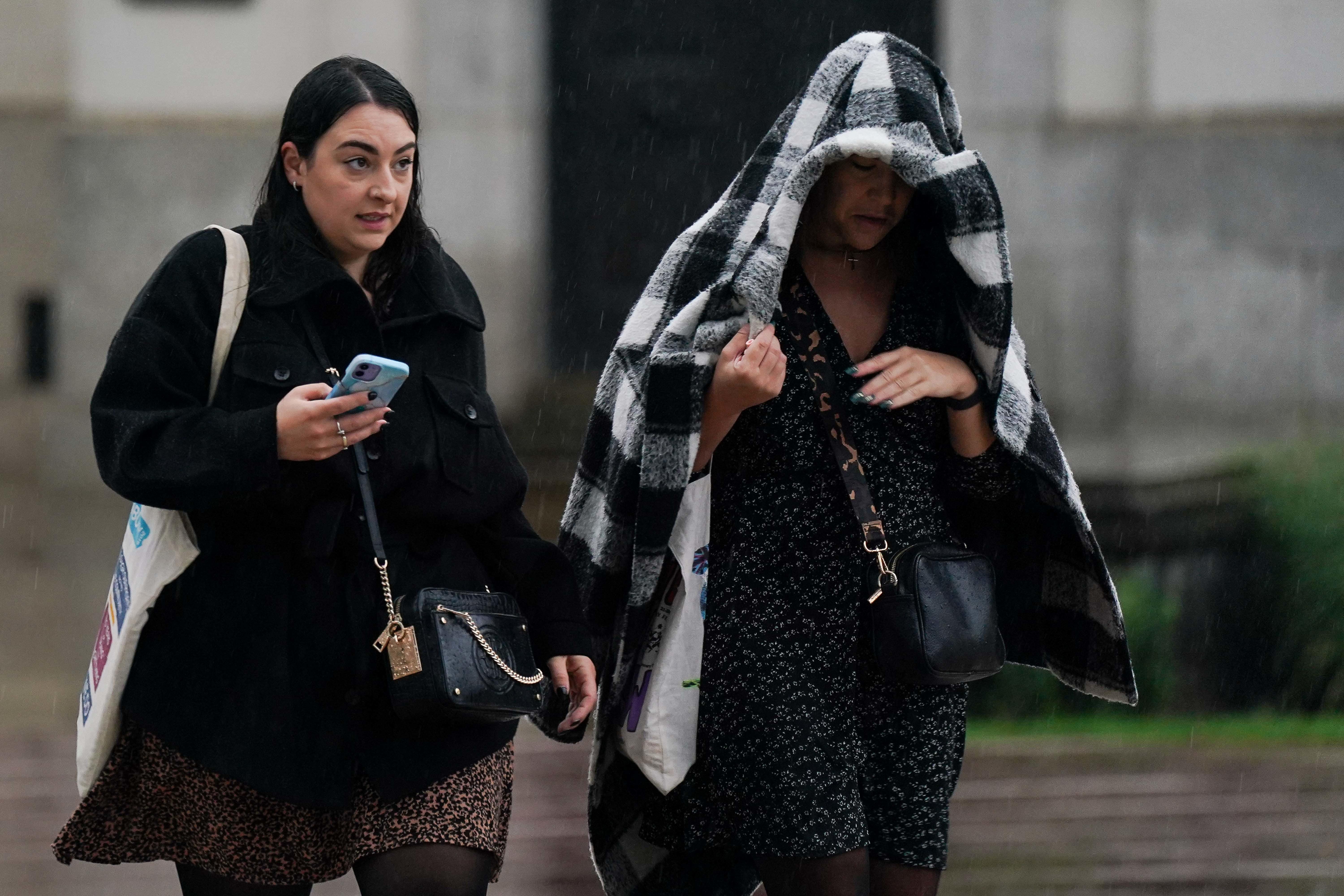 A yellow rain warning is in place across south-west England and Wales from midnight until noon on Wednesday (Jacob King/PA)