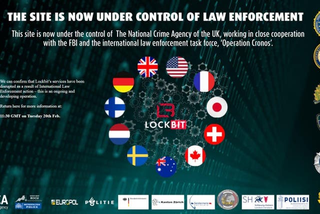 LockBit services have been disrupted as a result of international law enforcement action (NCA/PA)