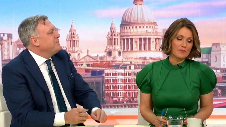 <p>Susanna Reid fights back tears as she announces death of Strictly Come Dancing partner Robin Windsor live on air.</p>