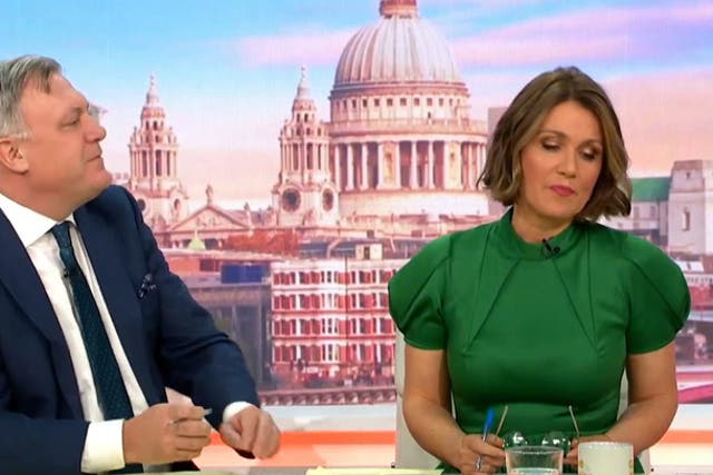 <p>Susanna Reid fights back tears as she announces death of Strictly Come Dancing partner Robin Windsor live on air.</p>