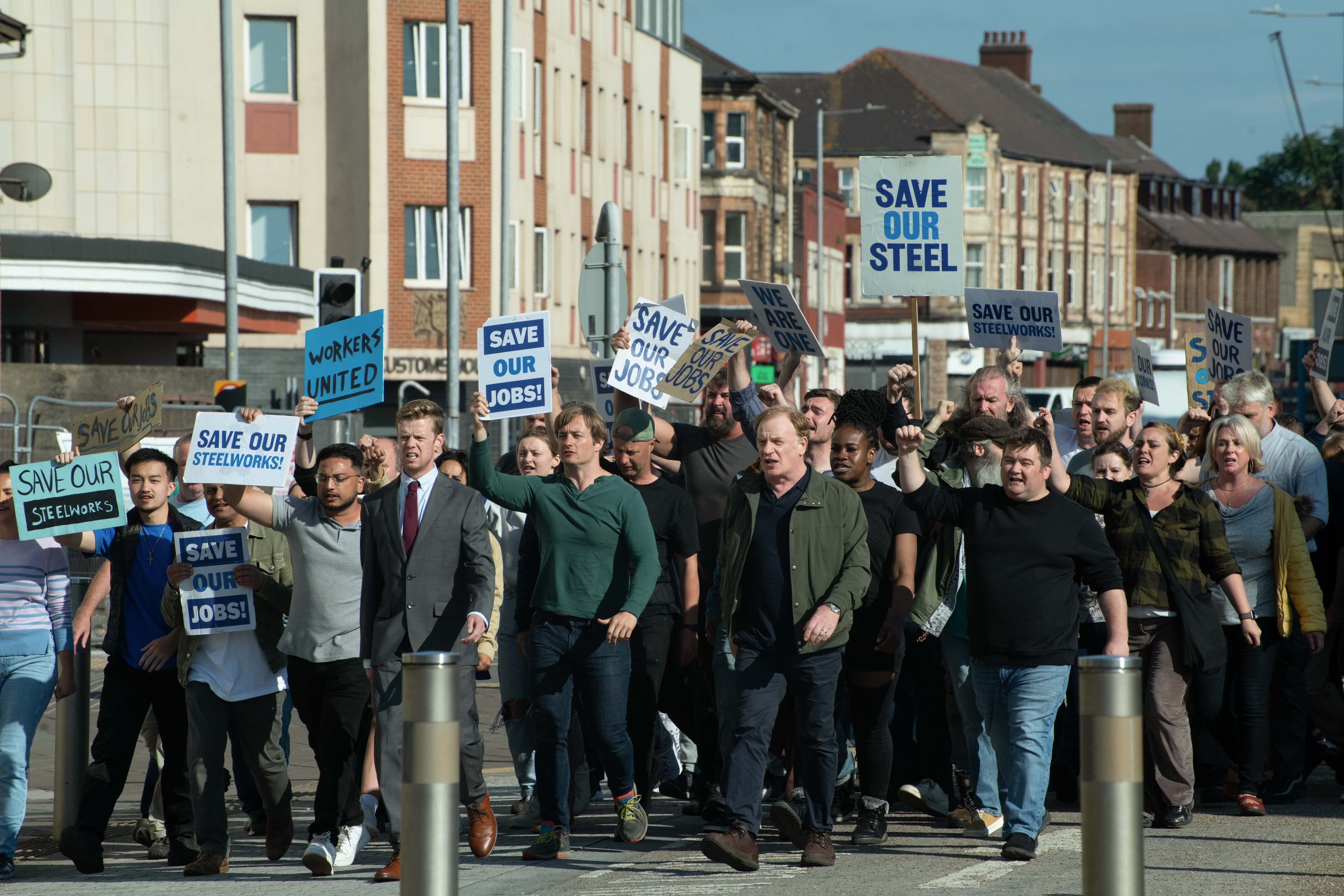 Strikes at Port Talbot Steelworks spark a revolution in episode one