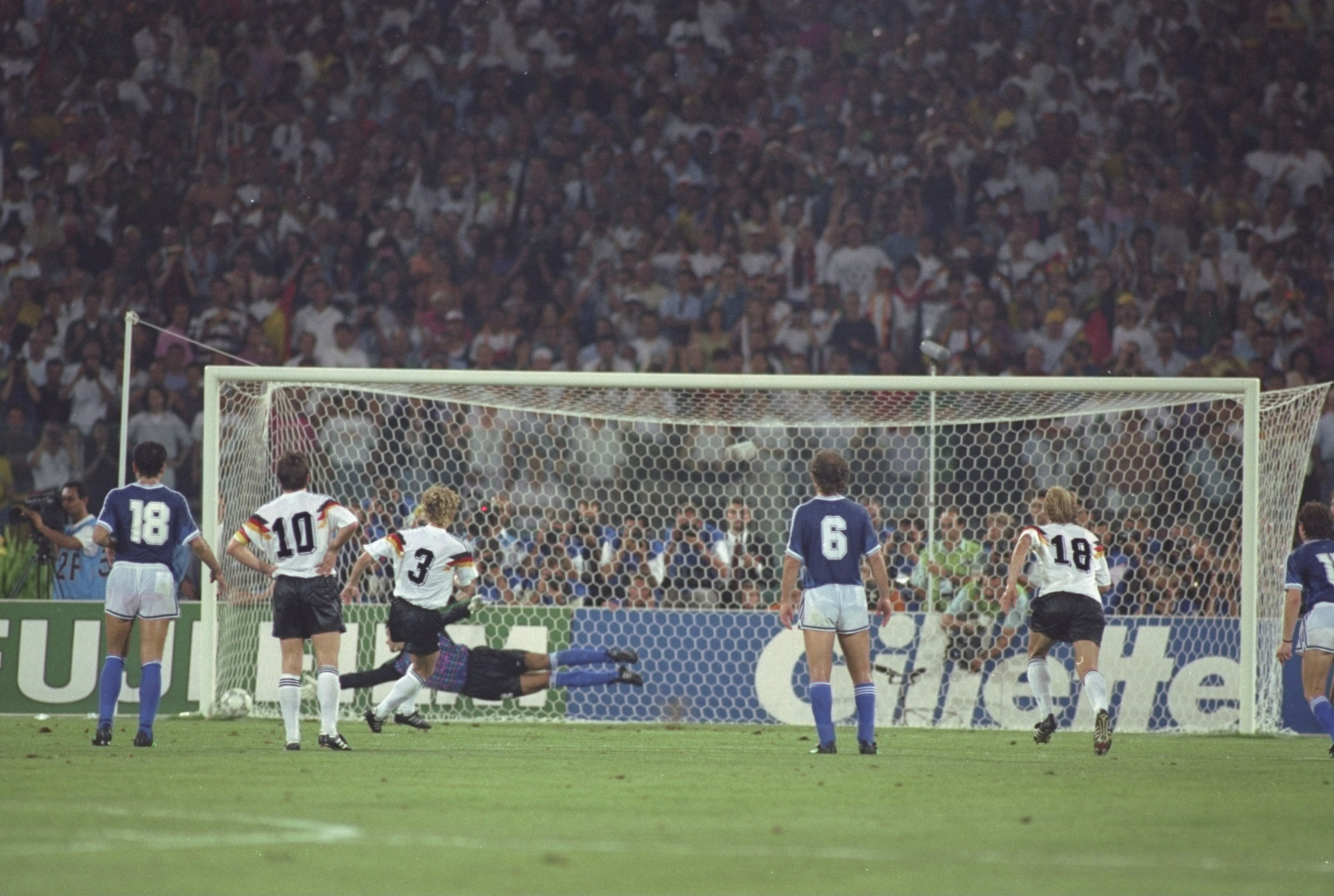 Brehme scored a late penalty in Rome to win the World Cup